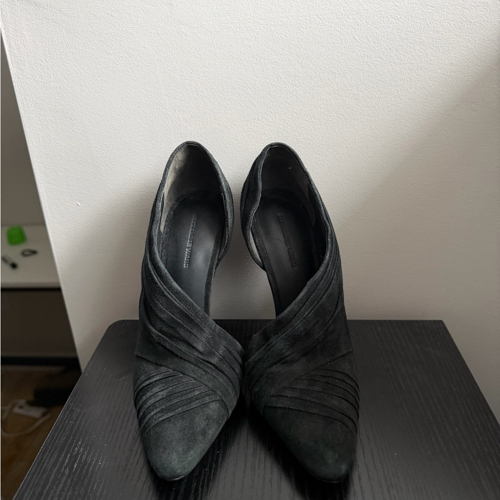 Alexander wang drape suede heels